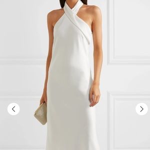 Exclusive Galvan Pandora Satin Halterneck dress